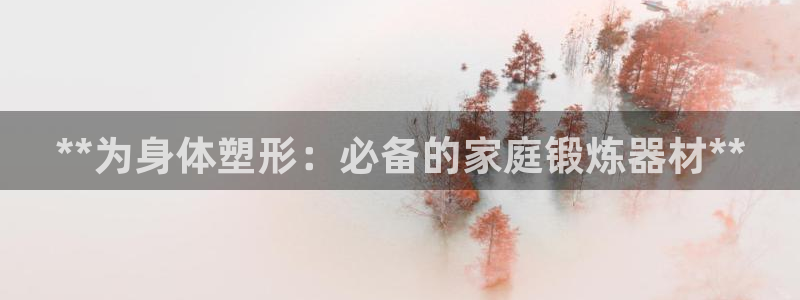 富联平台木 5o69I7:**为身体塑形:必备的家庭锻炼器材